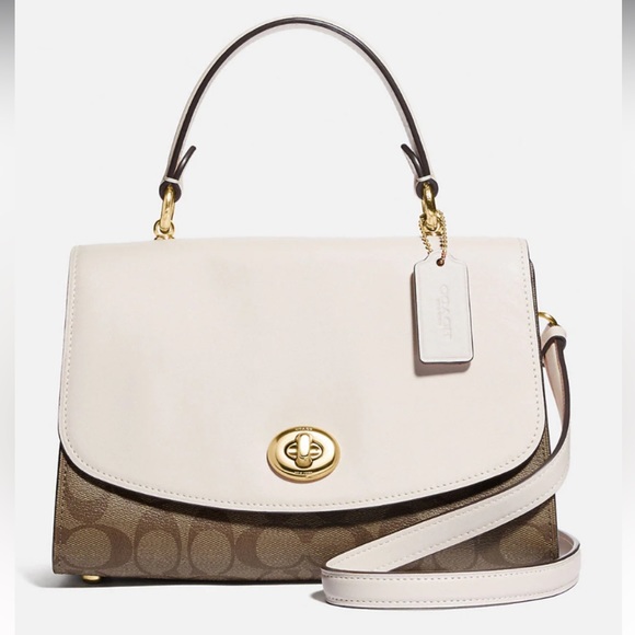 Coach Bags Tilly Top Handle Satchel With Signature Canvas Poshmark
